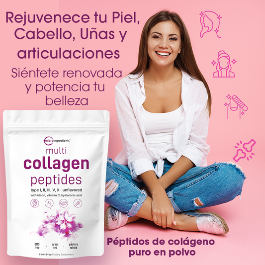 Multi Collagen Peptides – Belleza y bienestar desde adentro. 1- Libra