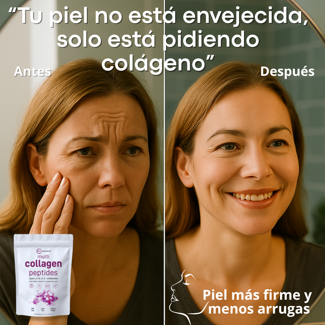 COLÁGENO Multi Collagen Peptides . Mejora tu piel, cabello, uñas y articulaciones  1- Libra