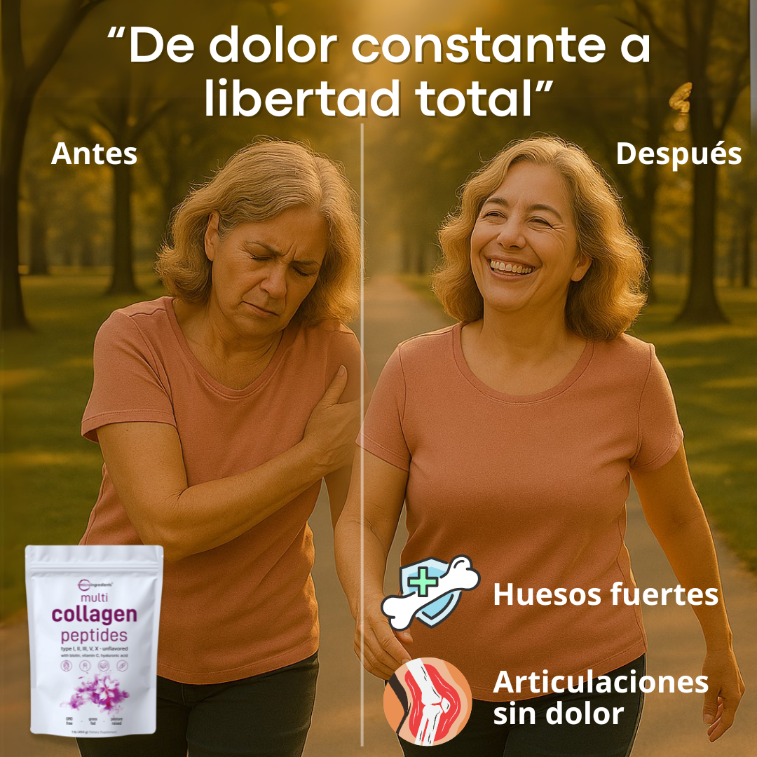 COLÁGENO Multi Collagen Peptides . Mejora tu piel, cabello, uñas y articulaciones  1- Libra