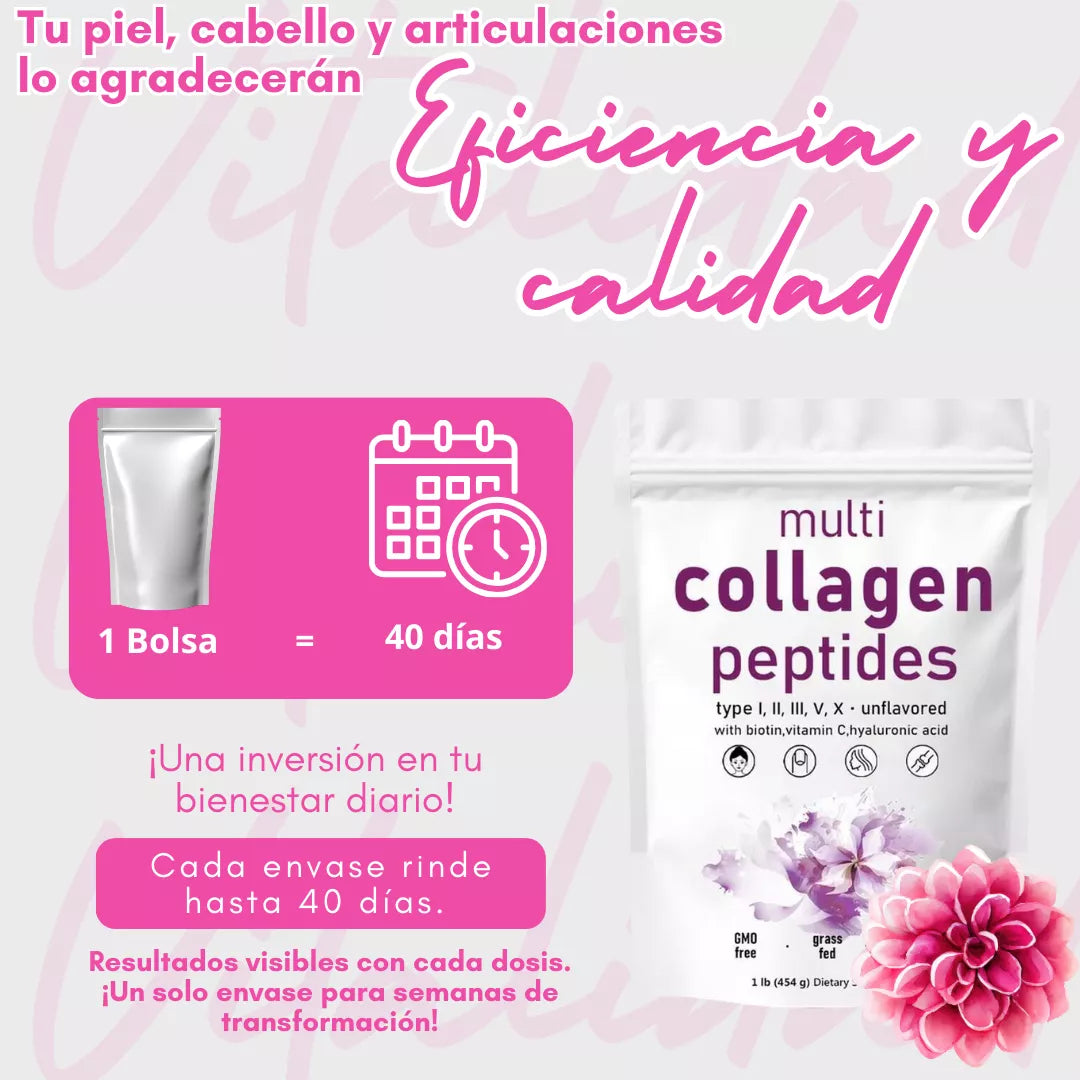 Multi Collagen Peptides – Belleza y bienestar desde adentro. 1- Libra