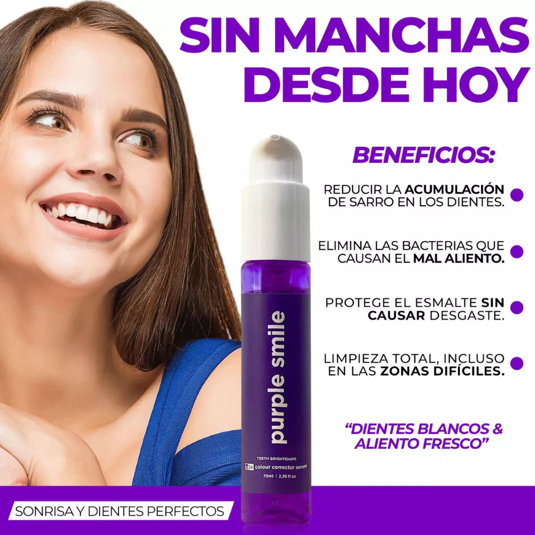 PURPLE SMILE SERUM CORRECTOR DE COLOR  DENTAL V34