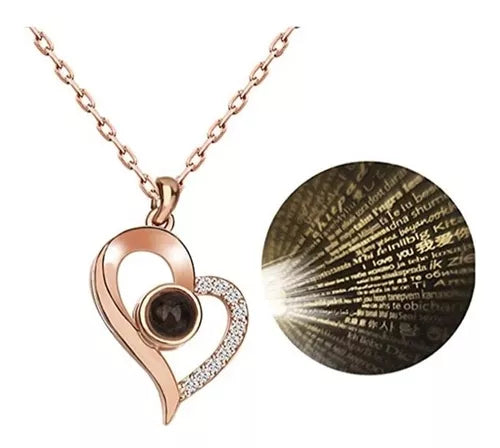 Collar Código del Amor™ – Collar con Secreto en 100 Idiomas + caja de Lujo