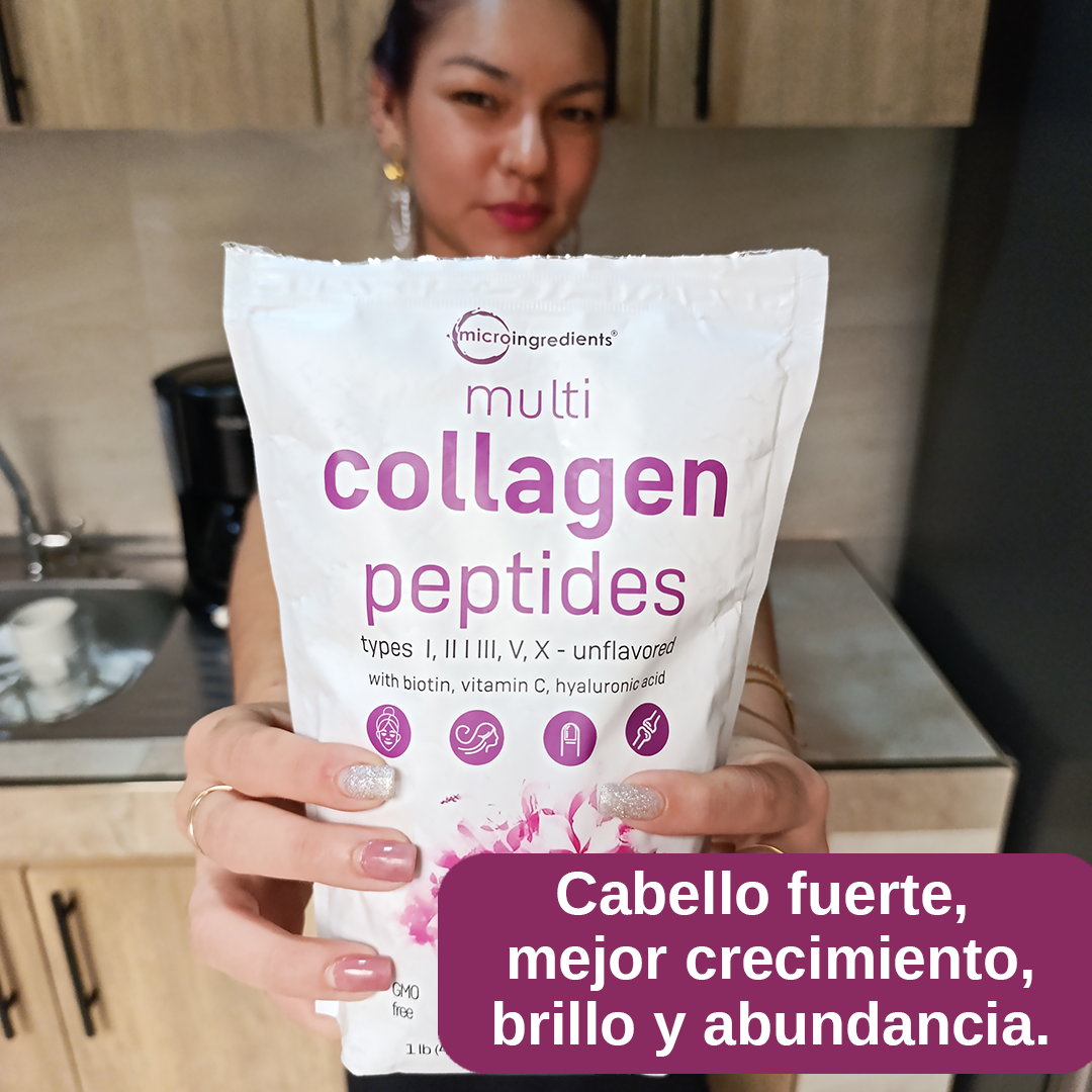 COLÁGENO Multi Collagen Peptides . Mejora tu piel, cabello, uñas y articulaciones  1- Libra